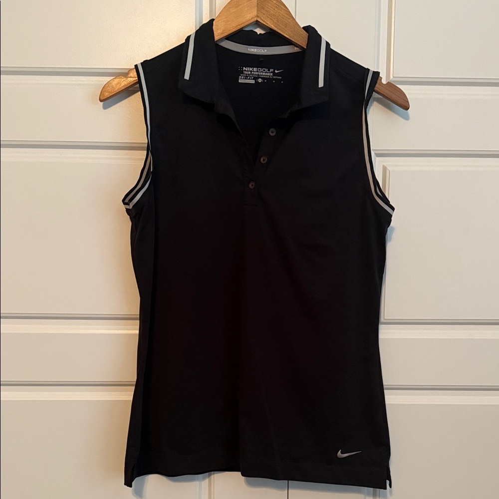 Nike Women's Black Sleeveless Golf Tank